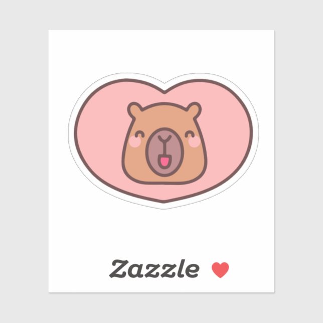 Sticker Capybara (Feuille)