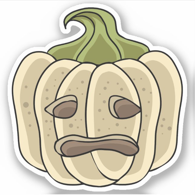 Sticker Caractère Citrouille Halloween (Devant)