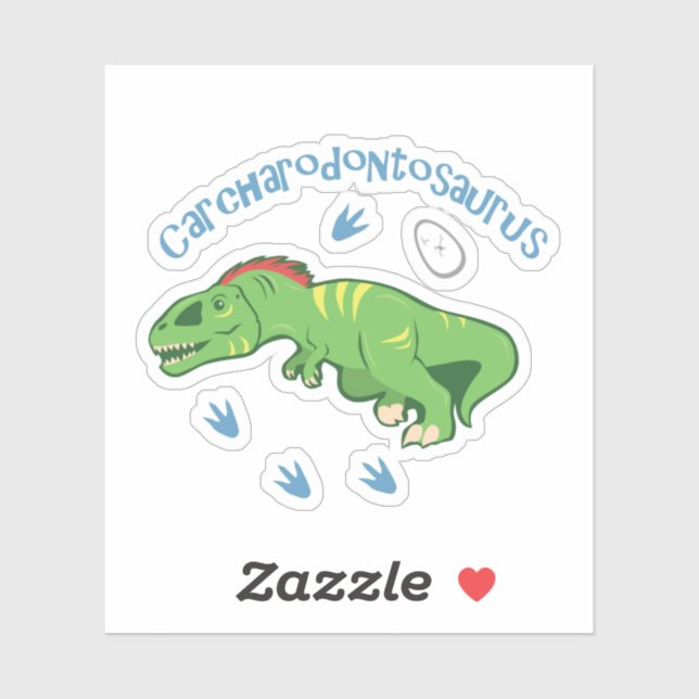 Sticker Carcharodontosaurus (Feuille)
