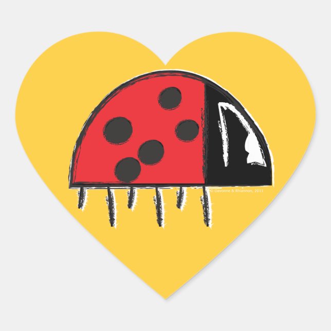 Sticker cardiaque de Ladybug (Devant)