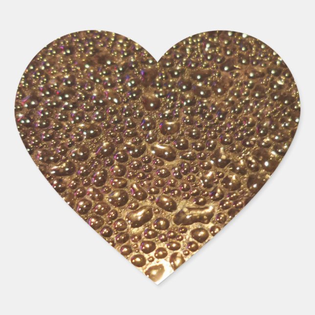 Sticker cardiaque goutte d'eau (Devant)