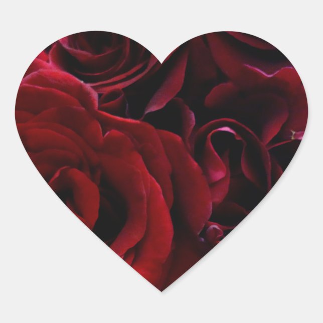 Sticker cardiaque Red Roses (Devant)