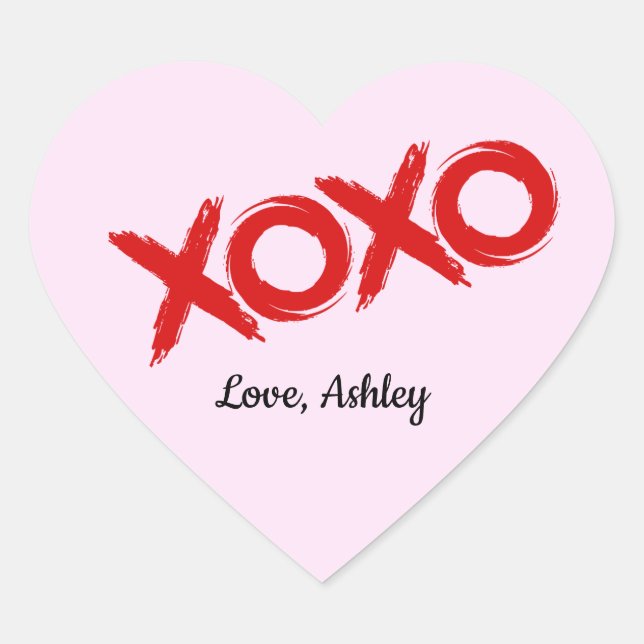 Sticker cardiaque Xoxo (Devant)