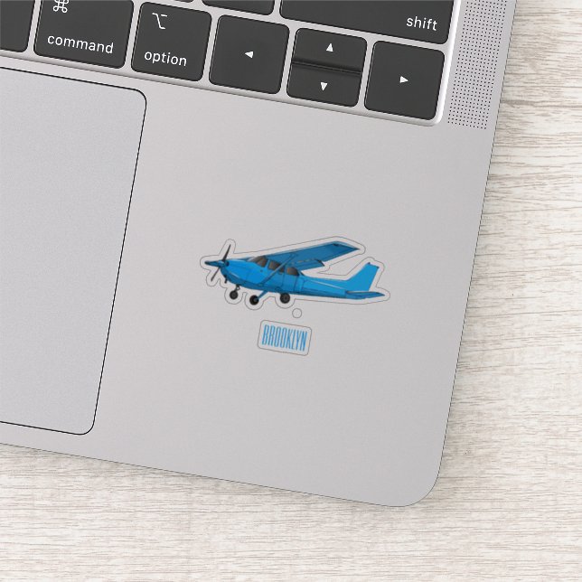 Sticker Caricature d'avion à voilure fixe (Détail)