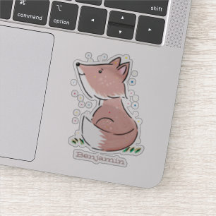 Sticker Caricature pour bébé renard