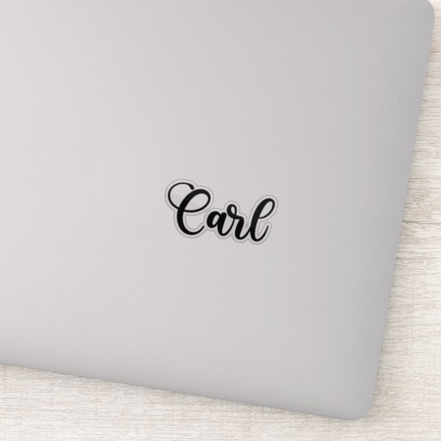 Sticker Carl Name - Calligraphie manuscrite (Détail)