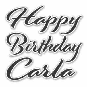 Sticker Carla Nom Prénom Anniversaire de l'autocollant noi