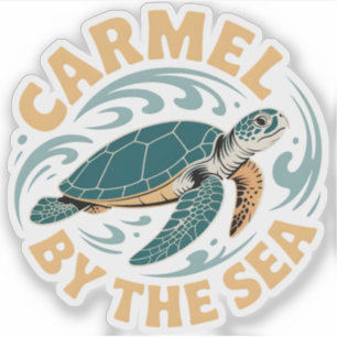 Sticker Carmel au bord de la mer californie côte pacifique