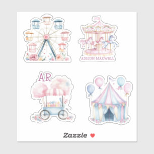 Sticker Carnival Mette Anniversaire Budget Monogramme