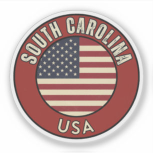 Sticker Caroline du Sud États-Unis d'Amérique