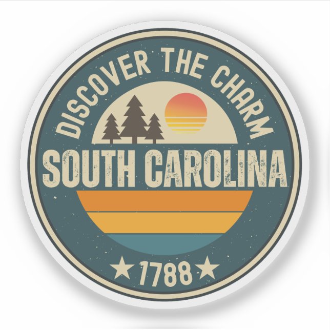 Sticker Caroline du Sud - Palmetto State Don (Devant)