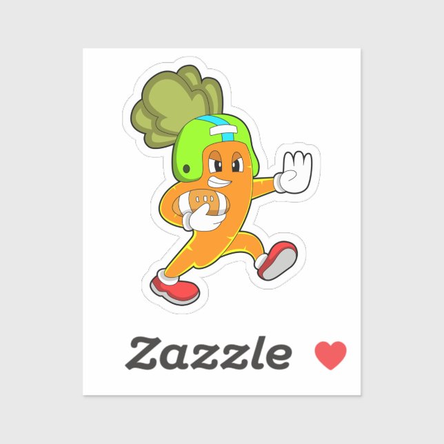 Sticker Carotte dans le football (Feuille)