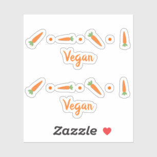 Sticker Carottes mignonnes Légumes Dessin Vegas Nom person