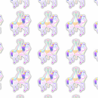 Sticker Carousel Pony (feuille)