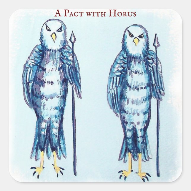 STICKER CARRÉ ホルスとのやくそく (Devant)