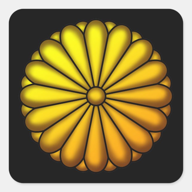 STICKER CARRÉ 菊の御紋 (Devant)