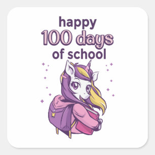 Sticker Carré 100 jours d'école