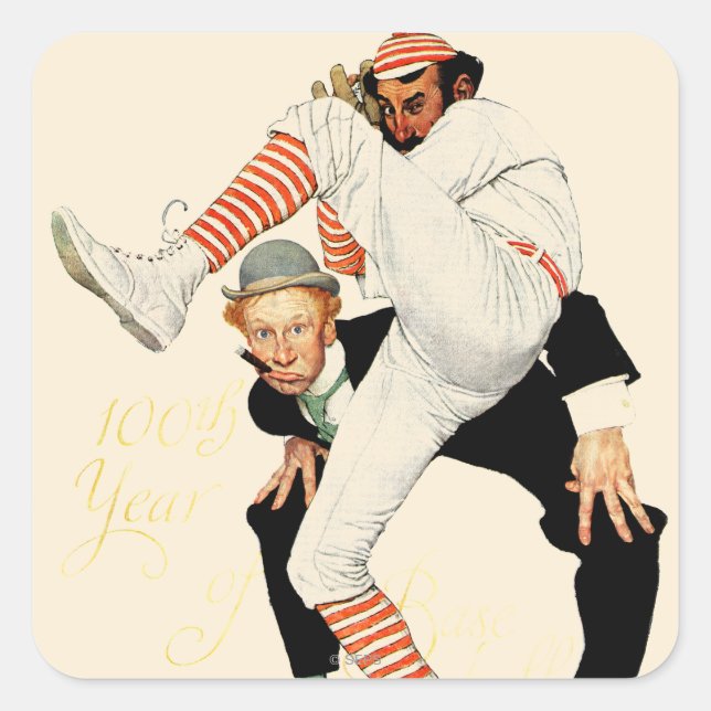 Sticker Carré 100e Anniversary of baseball (Devant)