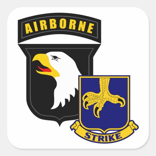 Sticker Carré 101e 502e infanterie aéroportée (Devant)