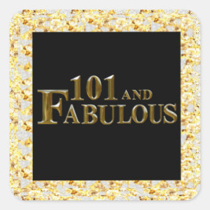 Sticker Carré 101e anniversaire