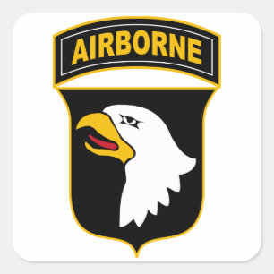 Sticker Carré 101e division aéroportée Vétéran militaire