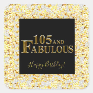 Sticker Carré 105e anniversaire 