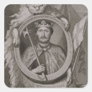Sticker Carré 1157-99) rois de Richard I "Coeur de Lion"