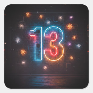 Sticker Carré 13 – Concept Taylor‑Coded Lucky Rebel