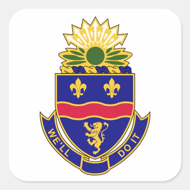 Sticker Carré 148e Régiment d'infanterie - Nous le ferons (Devant)