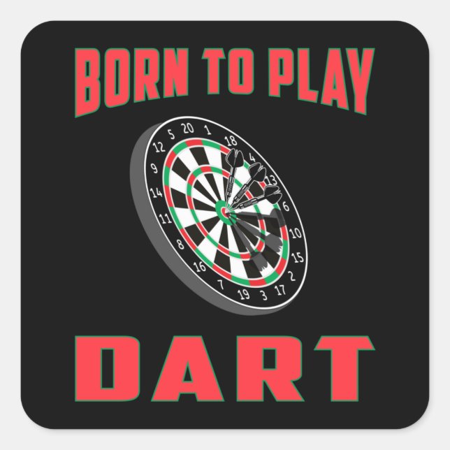 Sticker Carré 180 fléchettes fléchettes fléchettes fléchettes en (Devant)