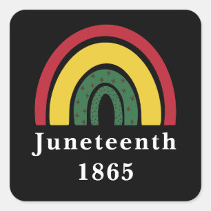 Sticker Carré 1865 Histoire noire afro-américaine
