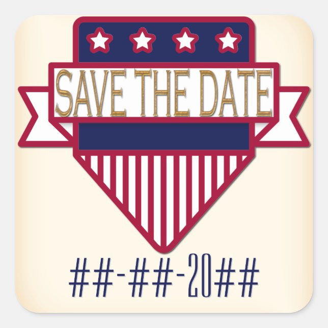 Sticker Carré 1904 Bully Pulpit (Collection de Mariages) (Devant)