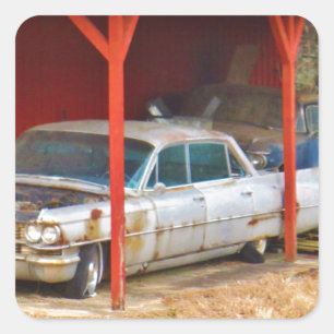 Sticker Carré 1963 Silver Sadan deville