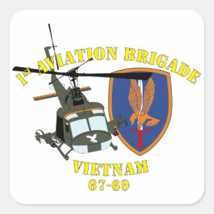Sticker Carré 1re brigade d'aviation - Personnalisé