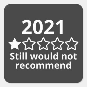 Sticker Carré 2021 (2)2021 One Star Rating