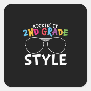 Sticker Carré 2e année d'enseignant 2e année