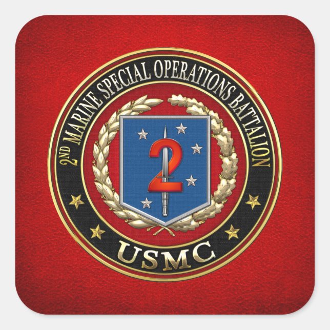 Sticker Carré 2nd MSOB [3D] (Devant)