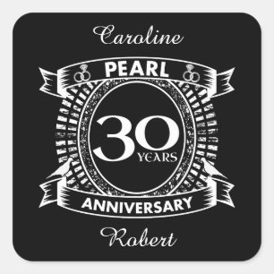 Sticker Carré 30e anniversaire du mariage