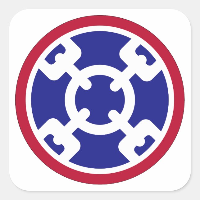 Sticker Carré 310e Commandement du développement durable (Devant)