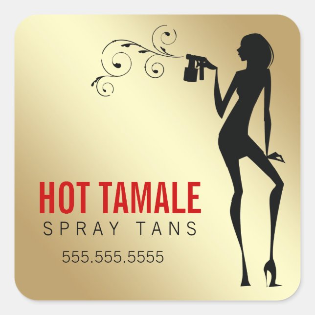 Sticker Carré 311 Tans Hot Tamale Spray (Devant)