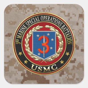 Sticker Carré 3ème MSOB [3D]