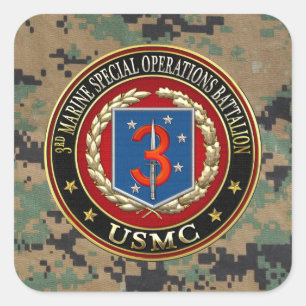 Sticker Carré 3ème MSOB [3D]