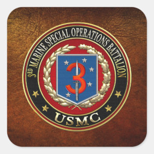 Sticker Carré 3ème MSOB [3D]