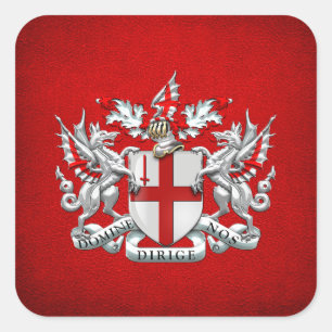 Sticker Carré [500] City of London - Armoiries