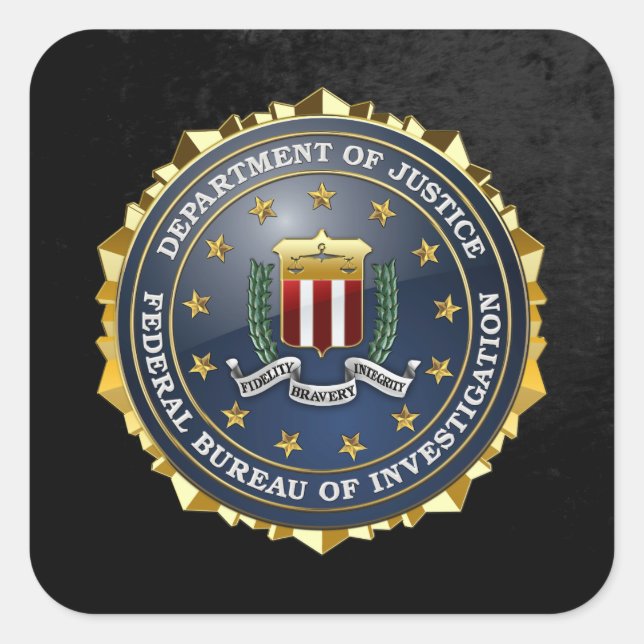 Sticker Carré [500] FBI Special Edition (Devant)