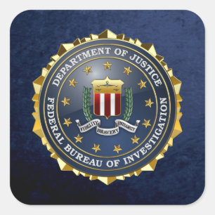 Sticker Carré [500] FBI Special Edition