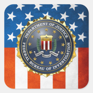 Sticker Carré [500] FBI Special Edition