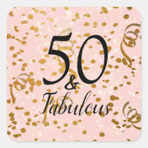 50 et fabuleux fête d'anniversaire Pink Gold Confe