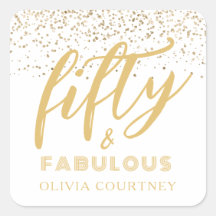 50 et Fabulous Gold Parties scintillant Anniversai