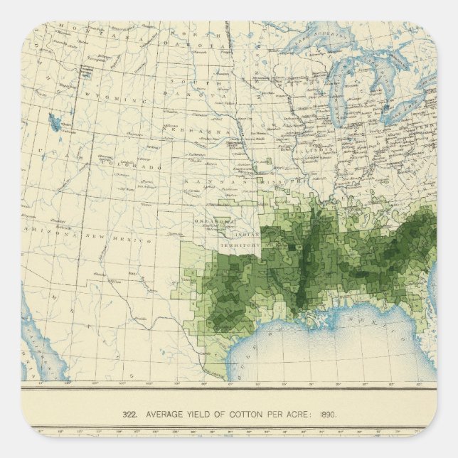 Sticker Carré 52 Coton 1890 (Devant)